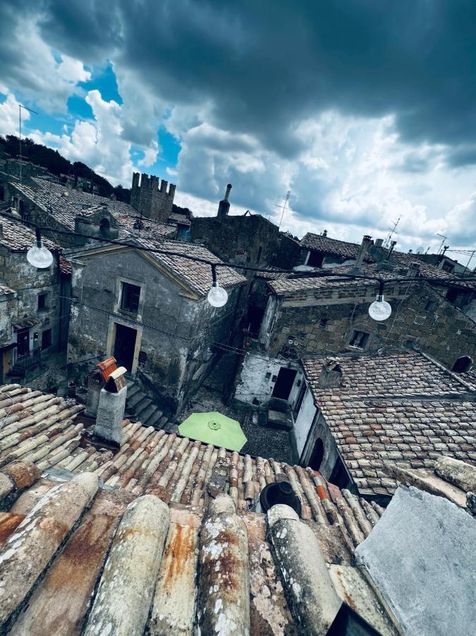La Casa Sui Tetti -Calcata Apartment Bagian luar foto